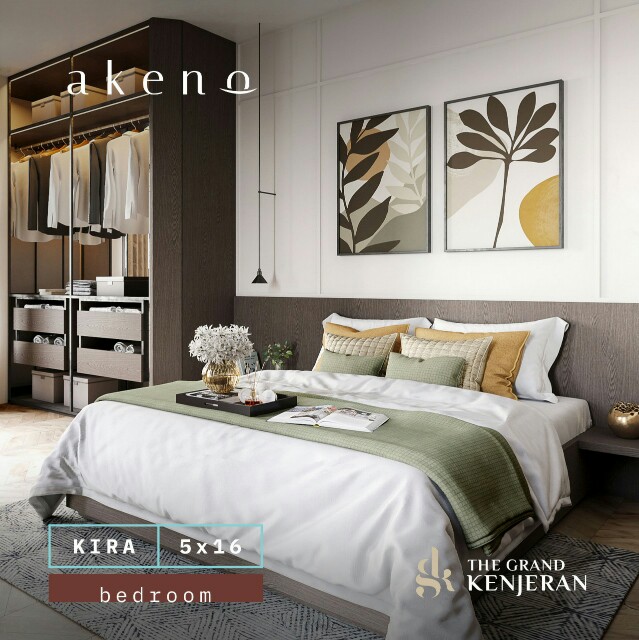 BedRoom, Type Kira, Akeno The Grand Kenjeran, Merr Kenjeran, Surabaya